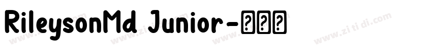 RileysonMd Junior字体转换